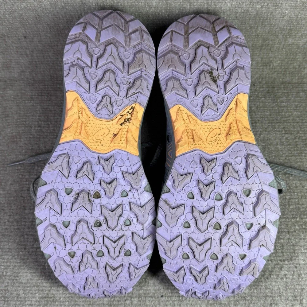 ASICS Gel Venture 9‎ Womens 9 Grey Purple Trail Running Shoes 1012B314 Wide